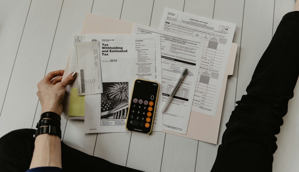 Notes and paperwork used for business planning