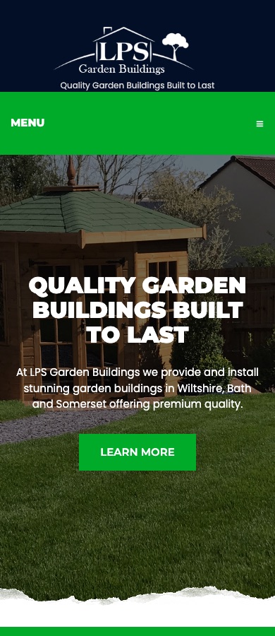 Real mobile screenshot of LPS Garden Buildings